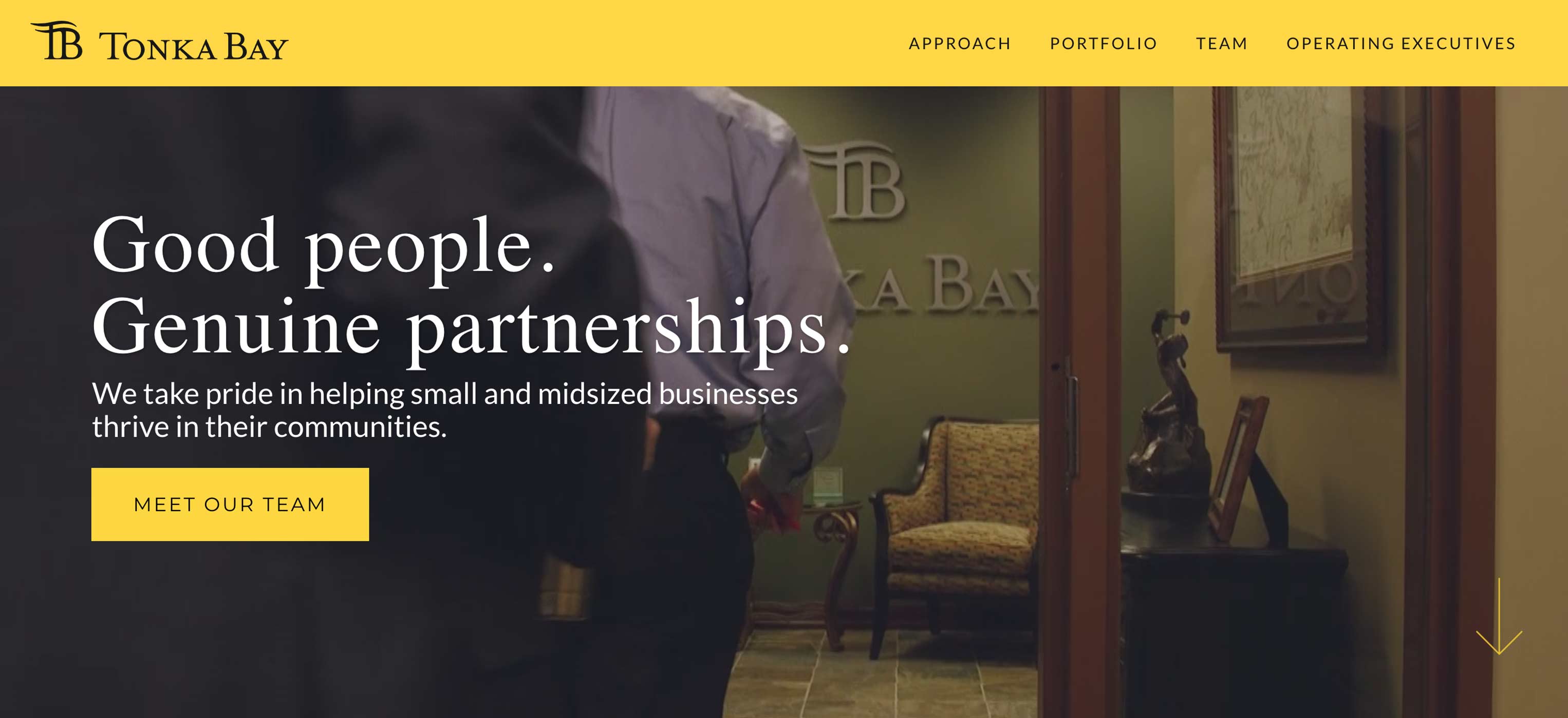 Screenshot of Tonka Bay Equity's website